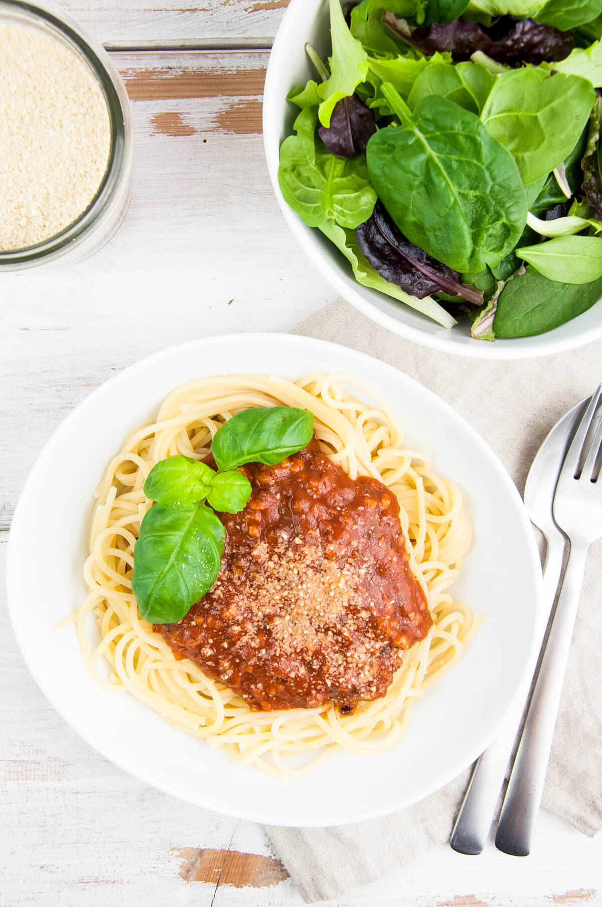 Spaghetti Bolognese with TVP