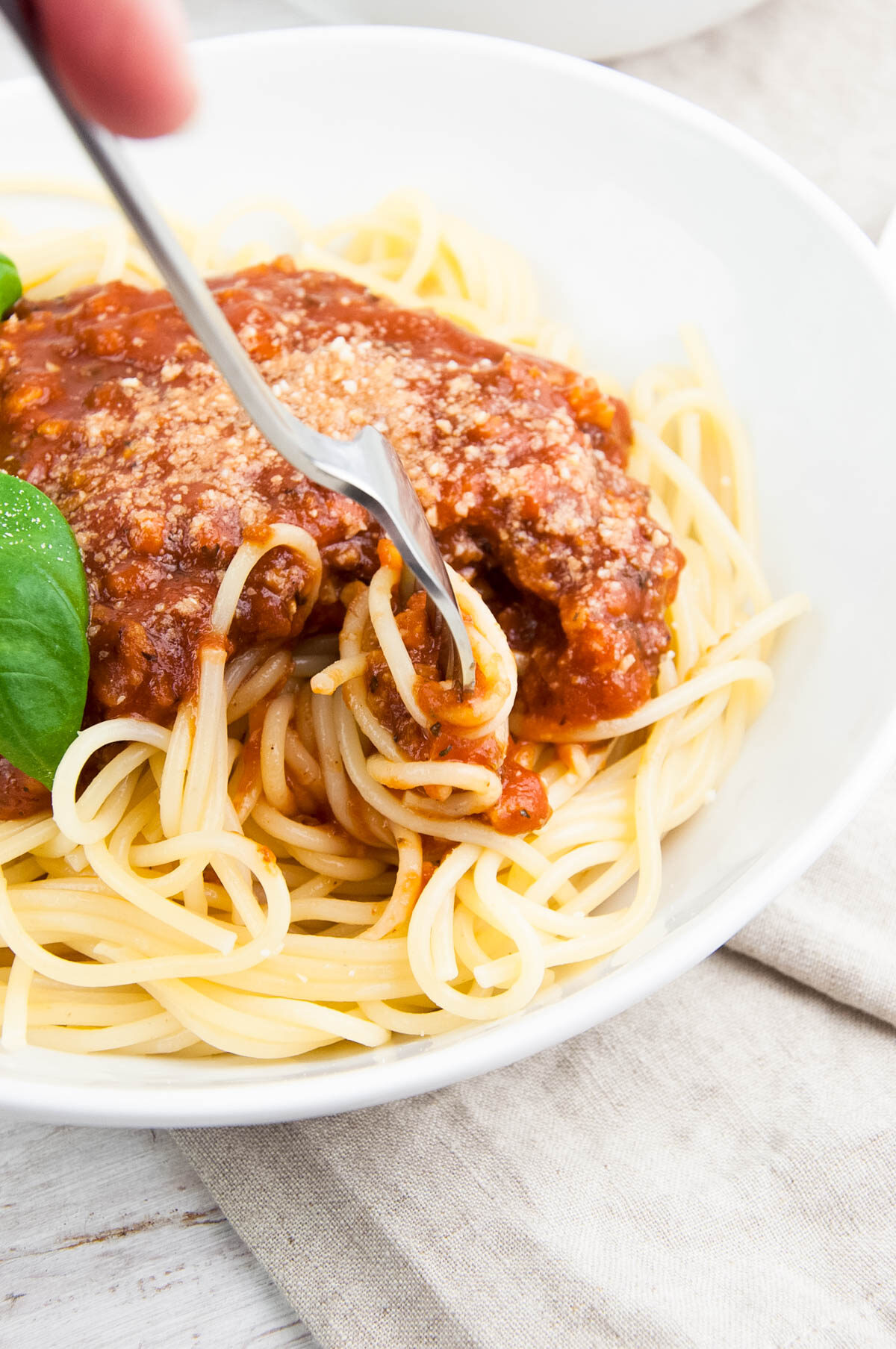 Spaghetti Bolognese with TVP