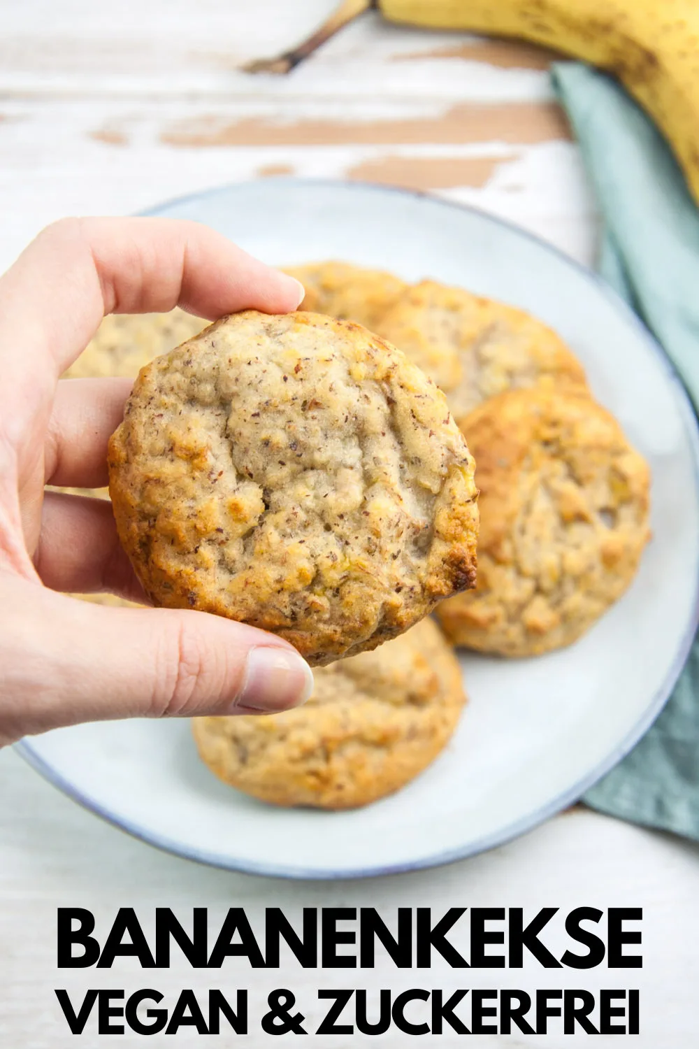 Bananenkekse (Vegan & Zuckerfrei)