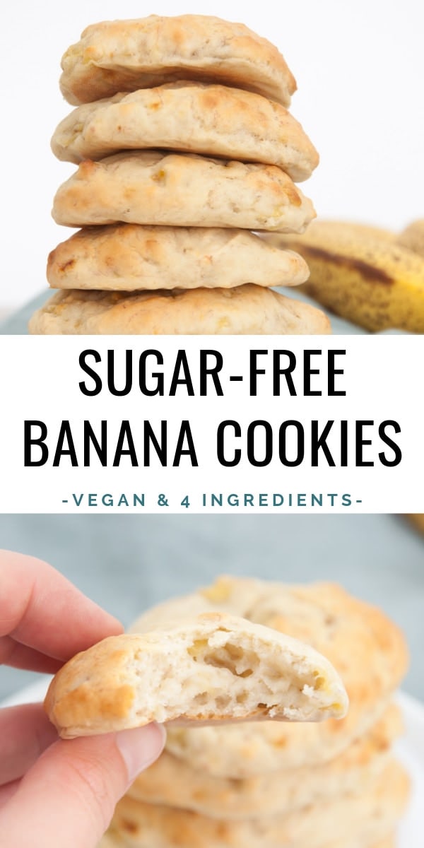 SugarFree Banana Cookies Recipe Elephantastic Vegan