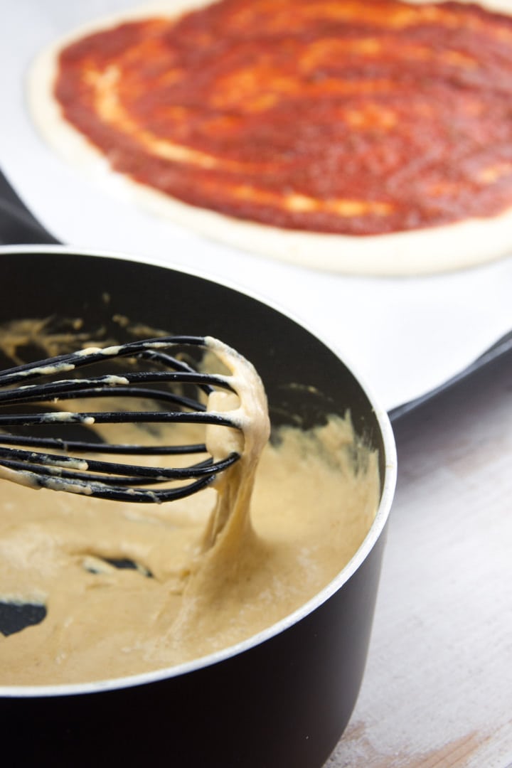 Vegan Cheese Pizza Recipe Elephantastic Vegan