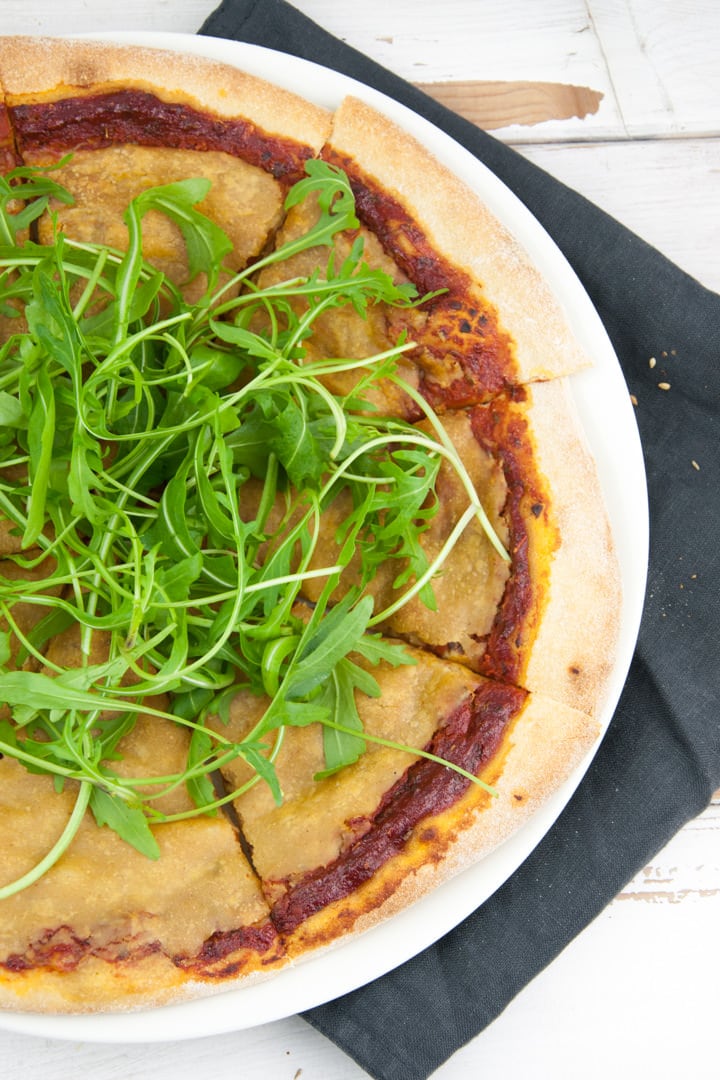 Vegan Cheese Pizza Recipe Elephantastic Vegan