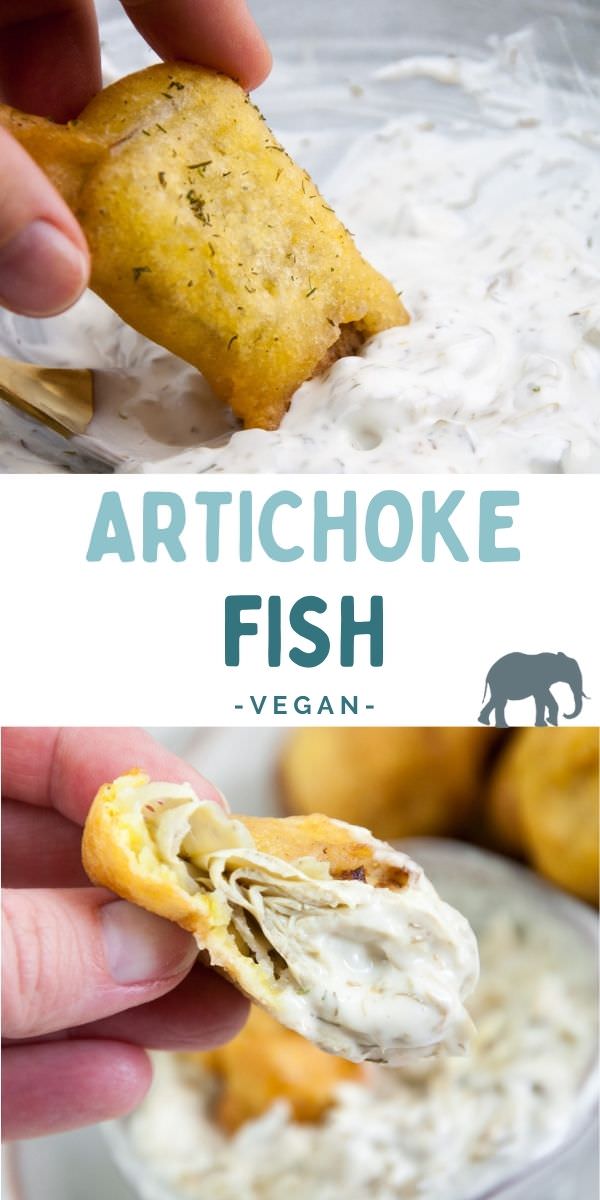 Artichoke Fish Recipe (Vegan) Elephantastic Vegan