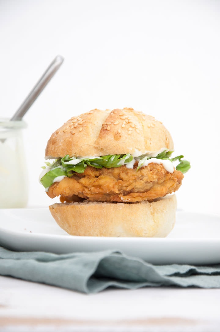 fried chicken burger