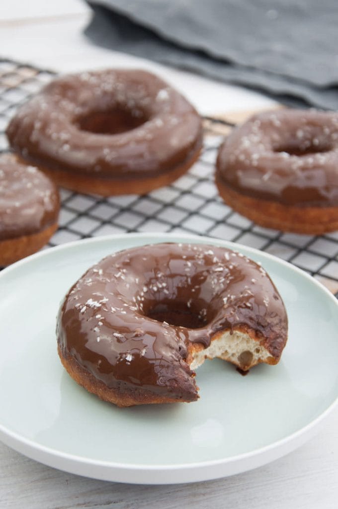 Chocolate Coconut Donuts