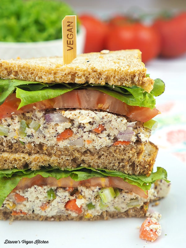 Tofu Tuna Salad Sandwich