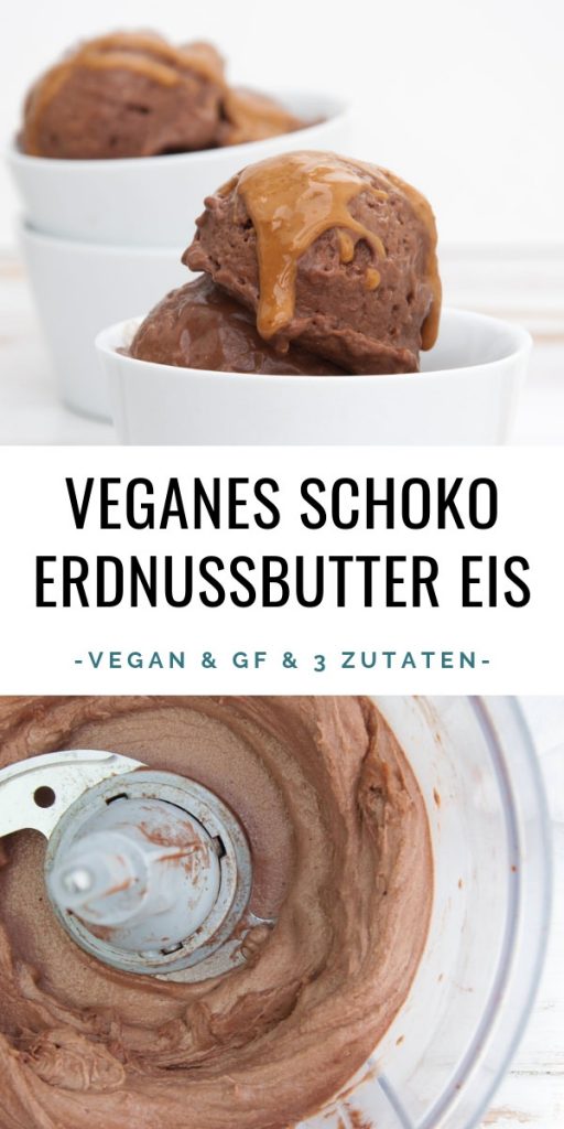 Veganes Schoko Erdnussbutter Eis