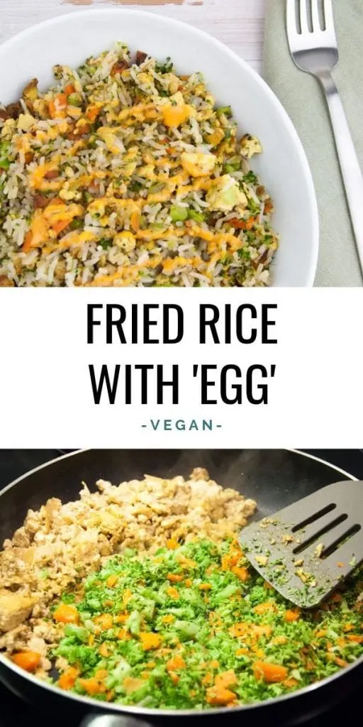 Fried Rice with Vegan 'Egg'