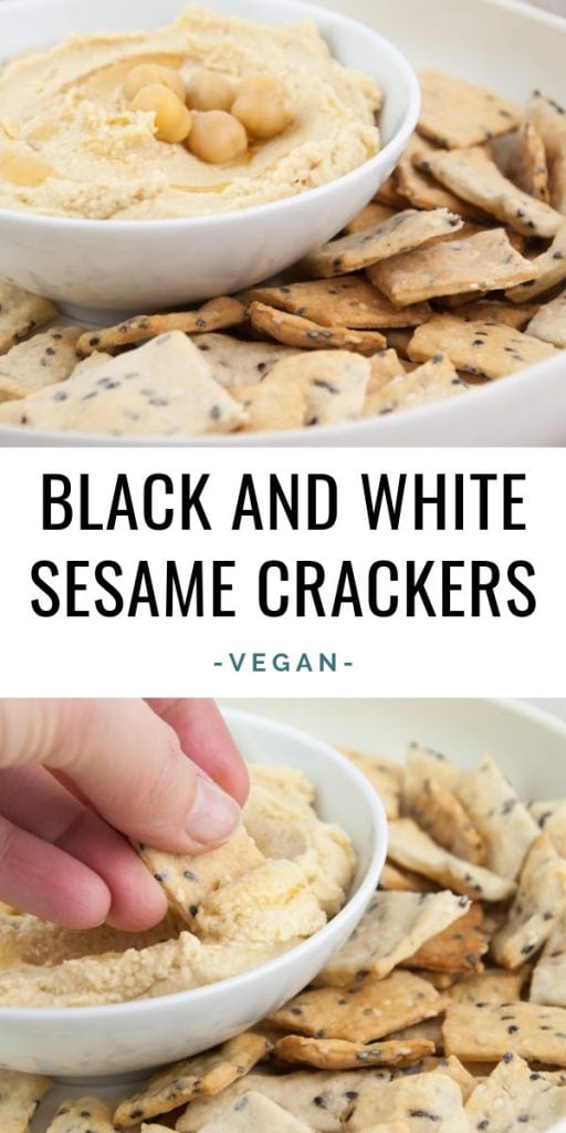 Black and White Sesame Crackers