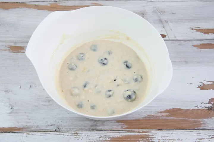 vegan blueberry pancake batter