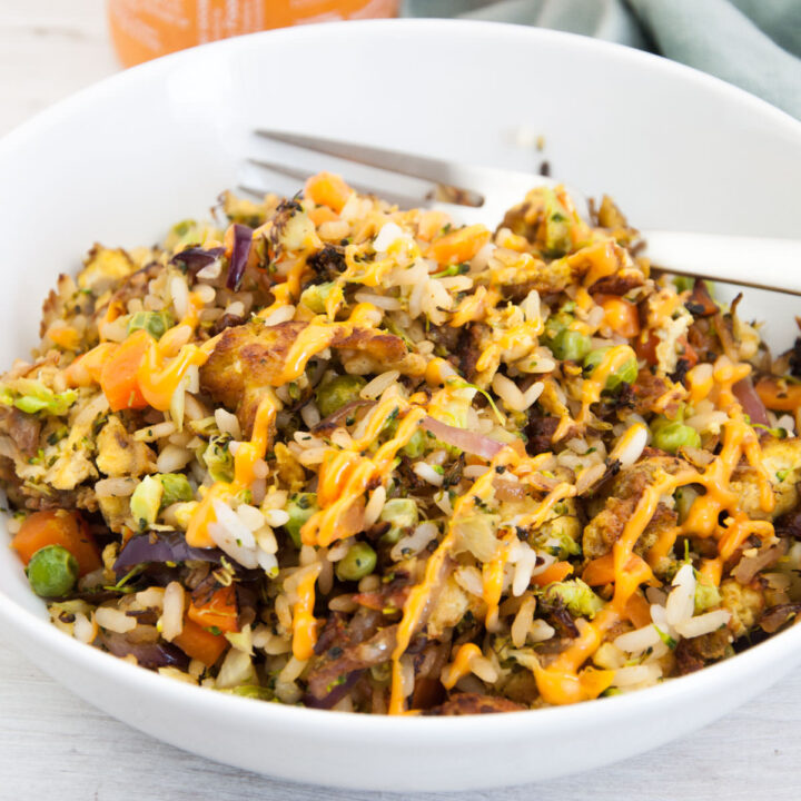 Vegan Fried Rice with "Egg" Recipe Elephantastic Vegan