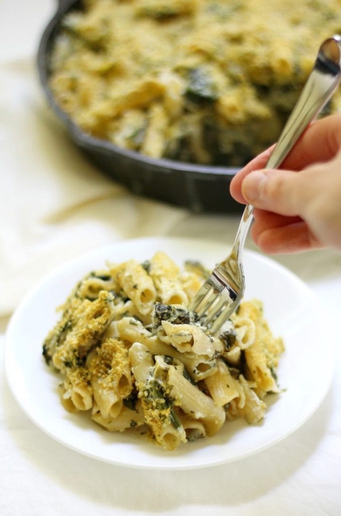 Baked Spinach Artichoke Pasta