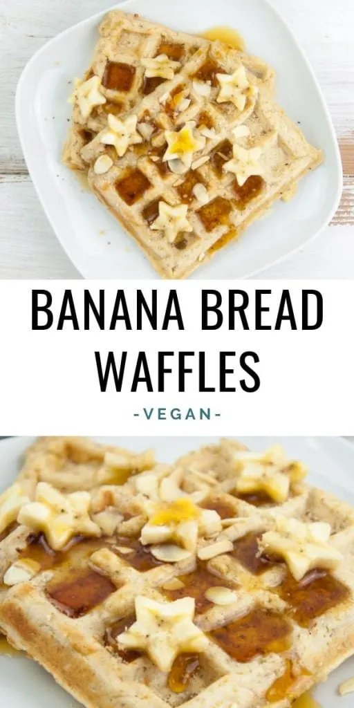 Vegan Banana Bread Waffles