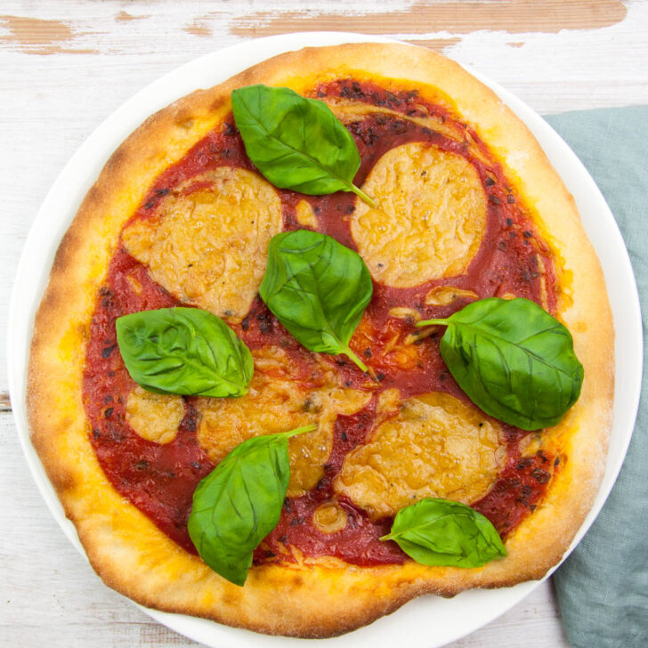 Vegan Cheese Pizza Recipe Elephantastic Vegan