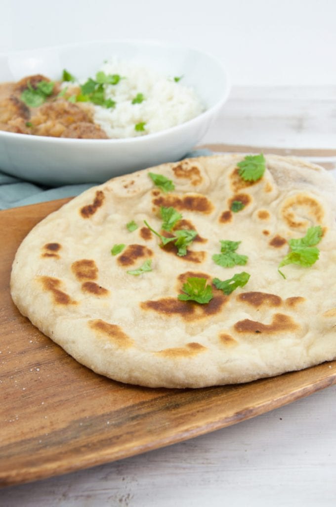 Easy Vegan Naan Recipe Elephantastic Vegan