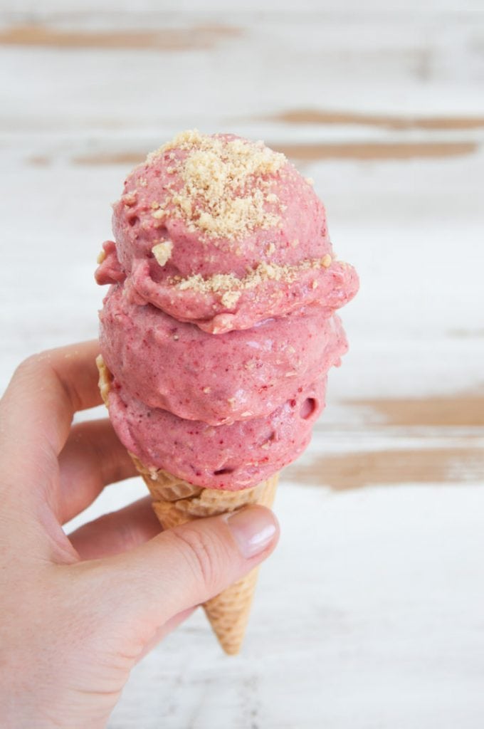 Vegan Strawberry Shortcake Ice Cream