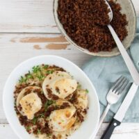 Vegan Bacon Bits made with TVP