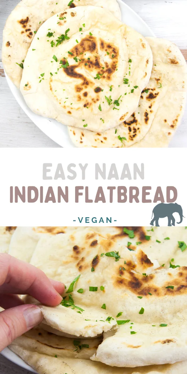 Easy Vegan Naan - Indian Flatbread