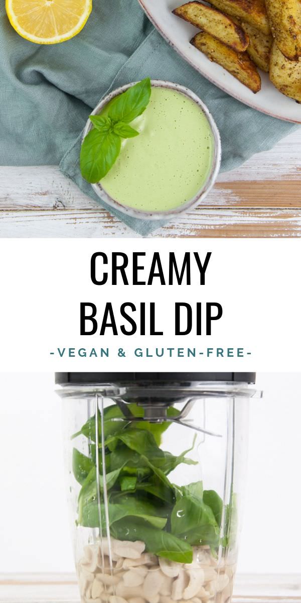 Creamy Basil Dip Recipe (Vegan & GlutenFree) Elephantastic Vegan