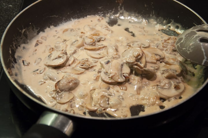 creamy mushroom sauce