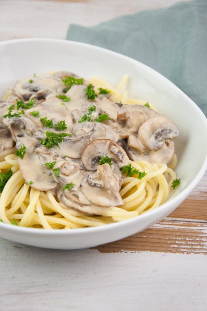 Creamy Vegan Mushroom Pasta