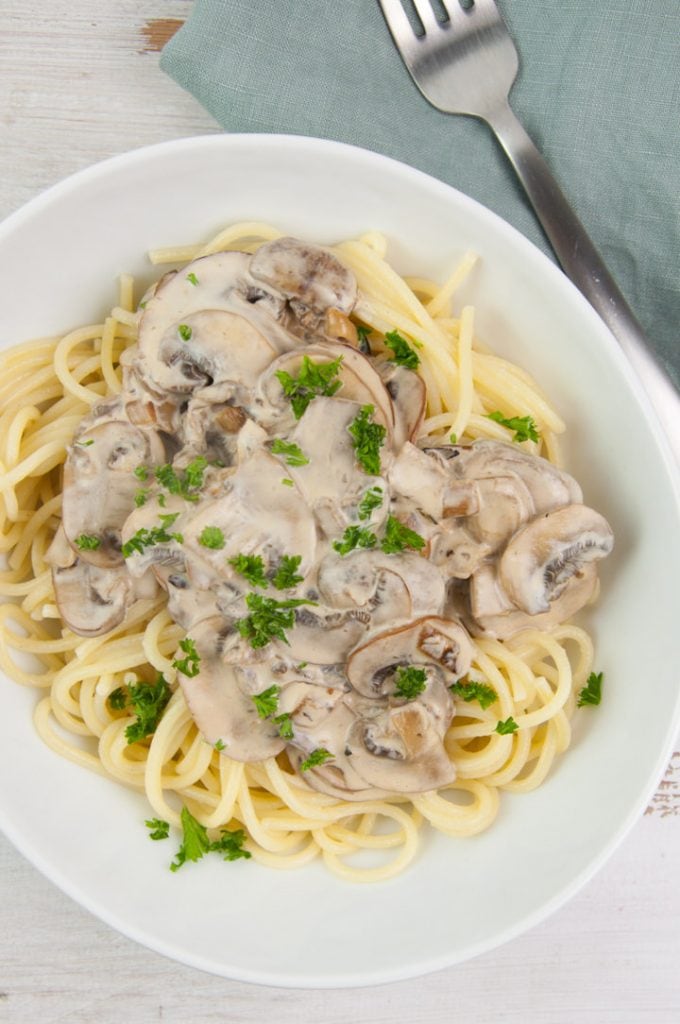 Creamy Vegan Mushroom Pasta