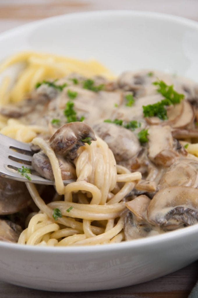 Creamy Vegan Mushroom Pasta