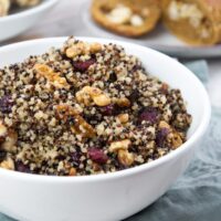 Tri-Color Quinoa with walnuts and cranberries