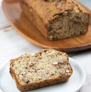 Vegan Banana Bread with walnuts