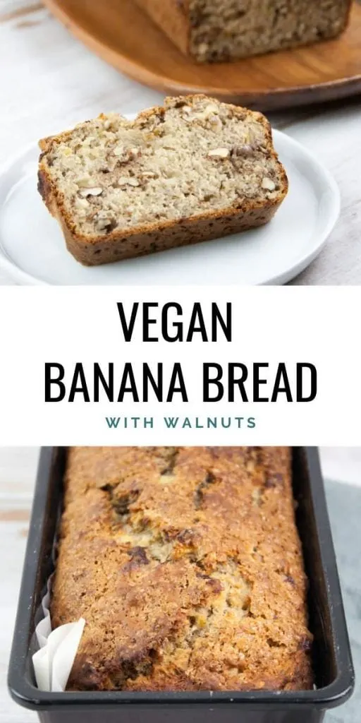 Vegan Banana Bread with walnuts