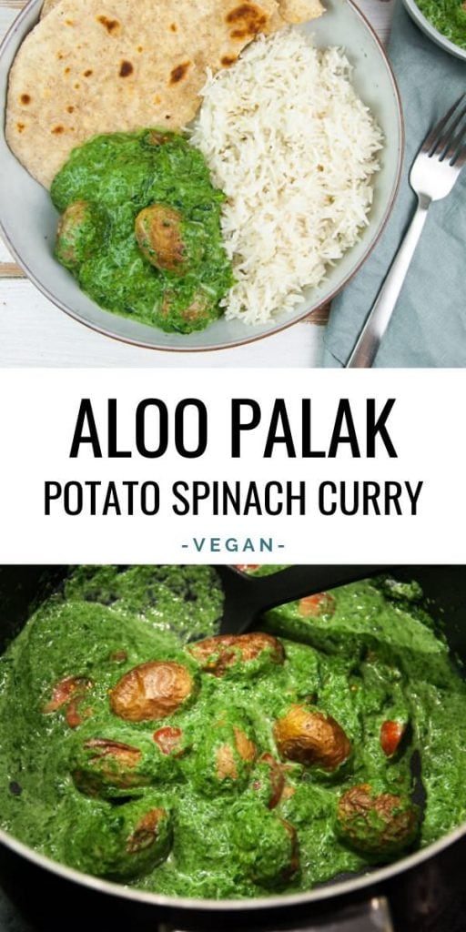 Aloo Palak Potato Spinach Curry