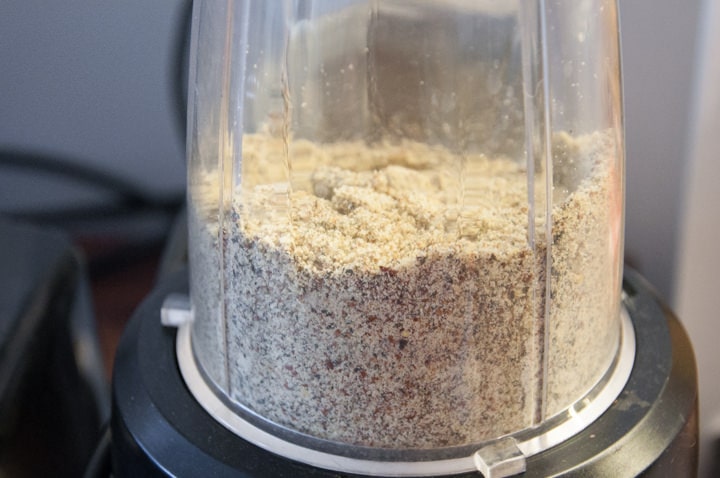 ground flax seeds and pumpkin seeds