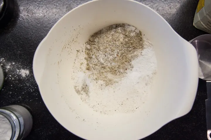 dry ingredients for seed crackers in a bowl