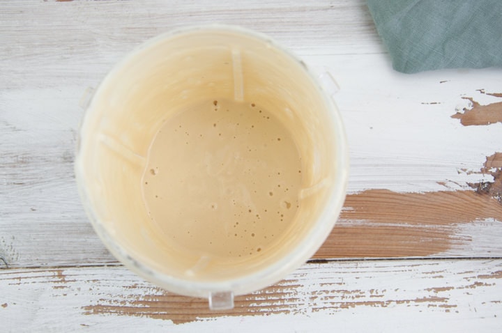 cashew cream sauce in blender