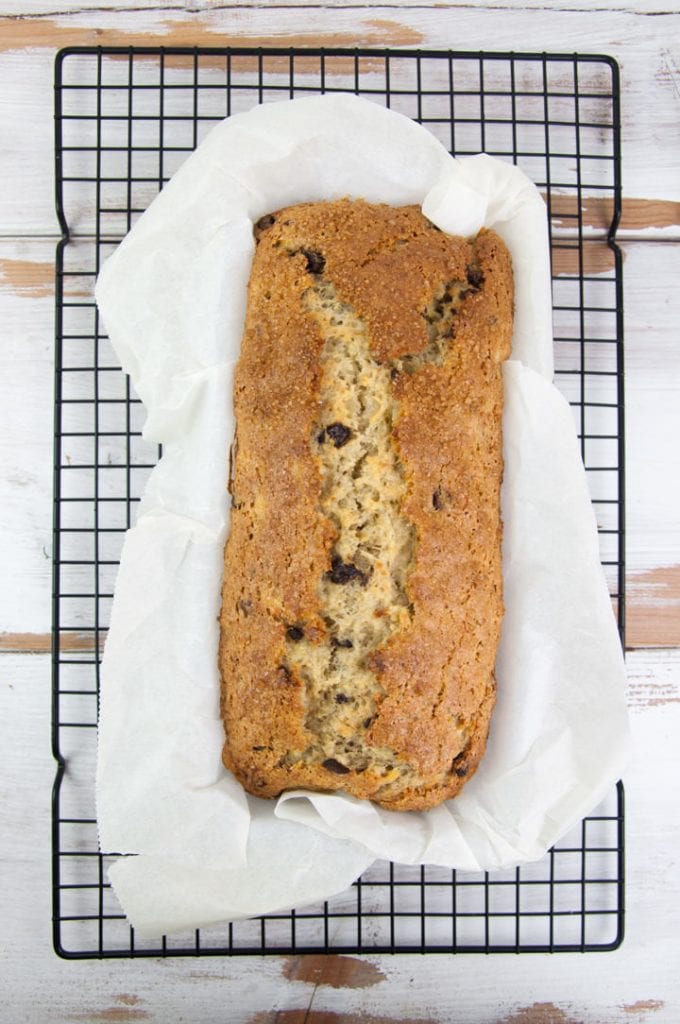 Chocolate Chip Banana Bread Loaf