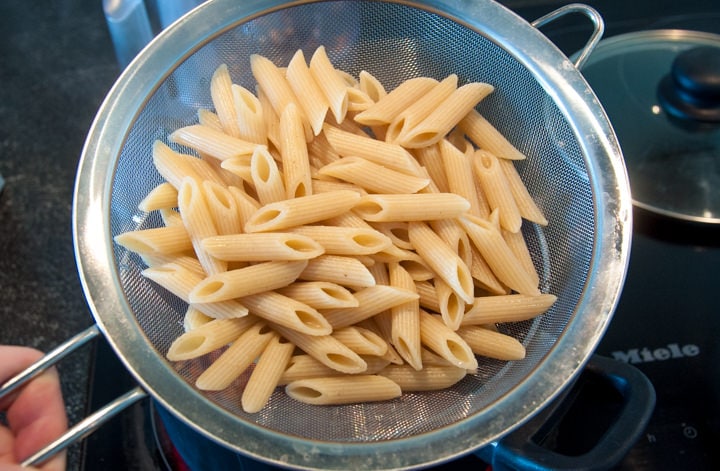 boiled pasta