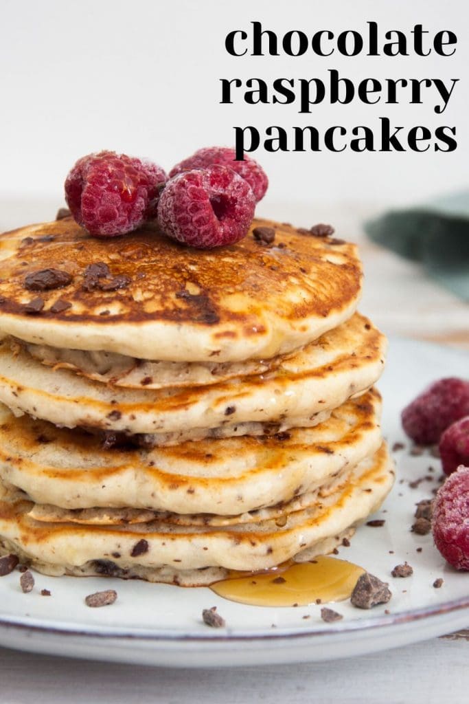 Chocolate Raspberry Pancakes