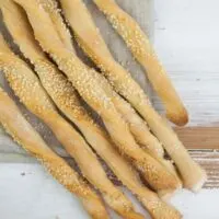 sesame grissini breadsticks