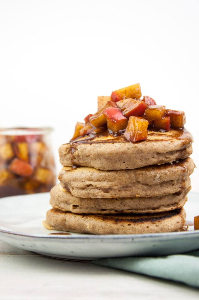 Vegan Applesauce Pancakes Recipe Elephantastic Vegan