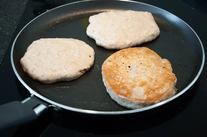 pancakes in a pan