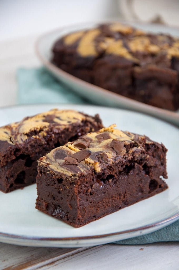 Vegan Peanut Butter Brownies