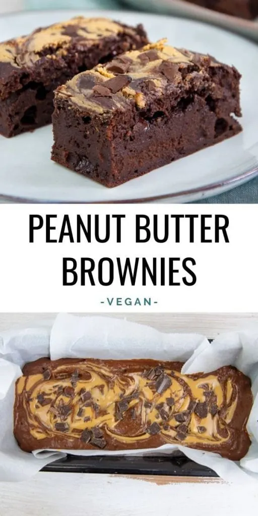 Vegan Peanut Butter Brownies