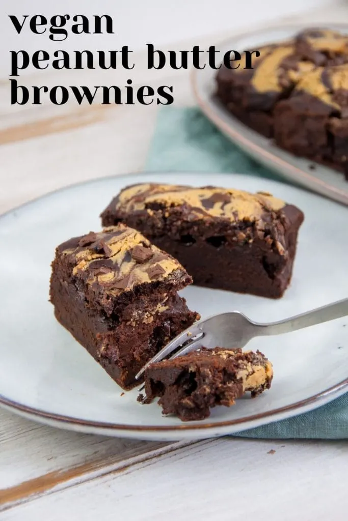 Vegan Peanut Butter Brownies