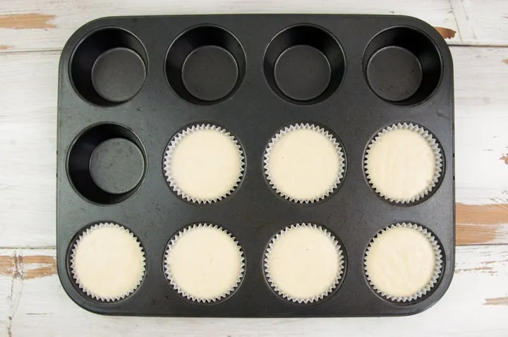 lemon muffins before baking