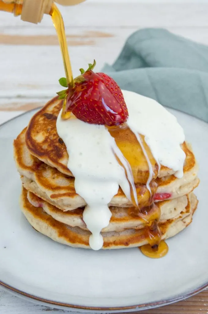 Vegan Strawberry Pancakes