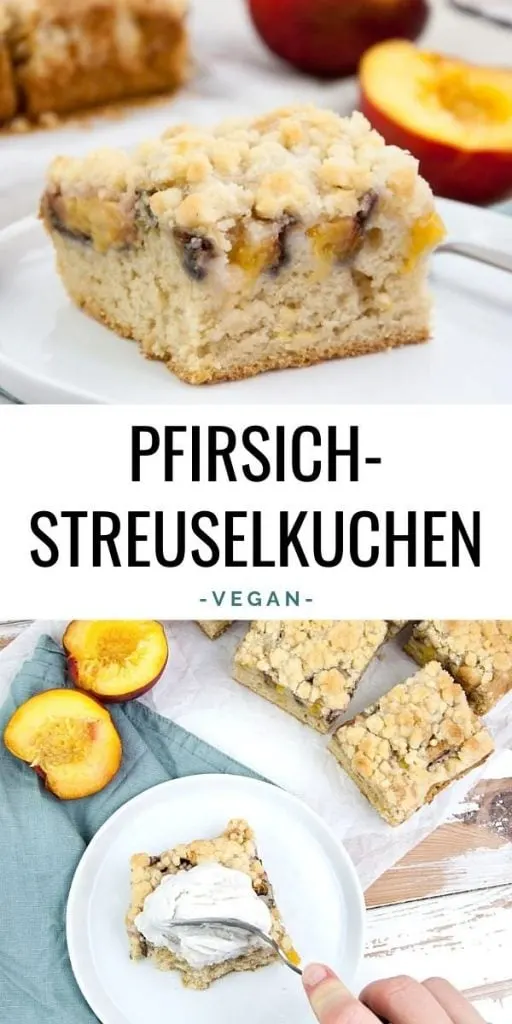 veganer pfirsich-streuselkuchen