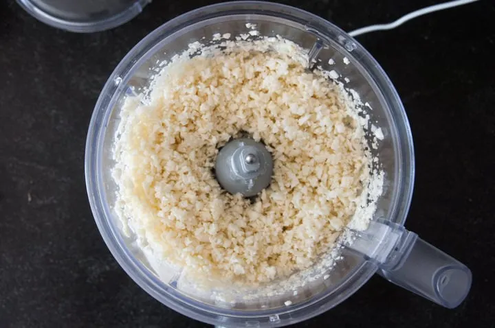 cauliflower rice in food processor