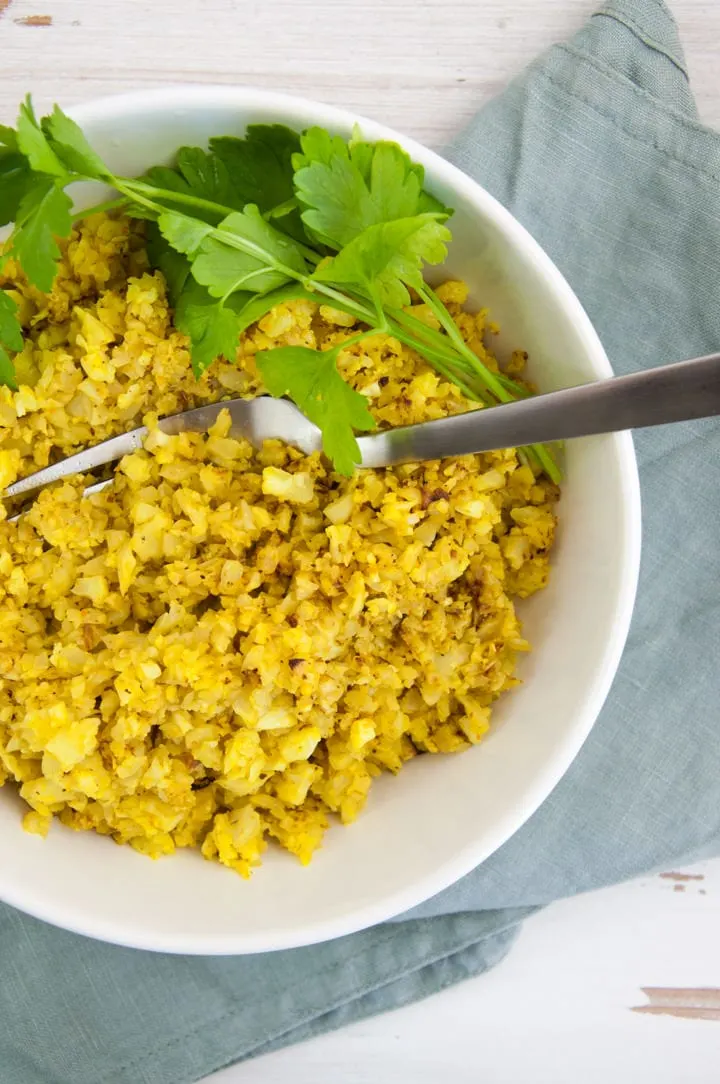 Golden Cauliflower Rice