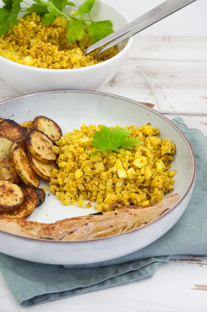 Golden Cauliflower Rice