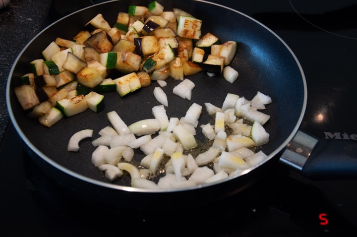 veggies in a pan